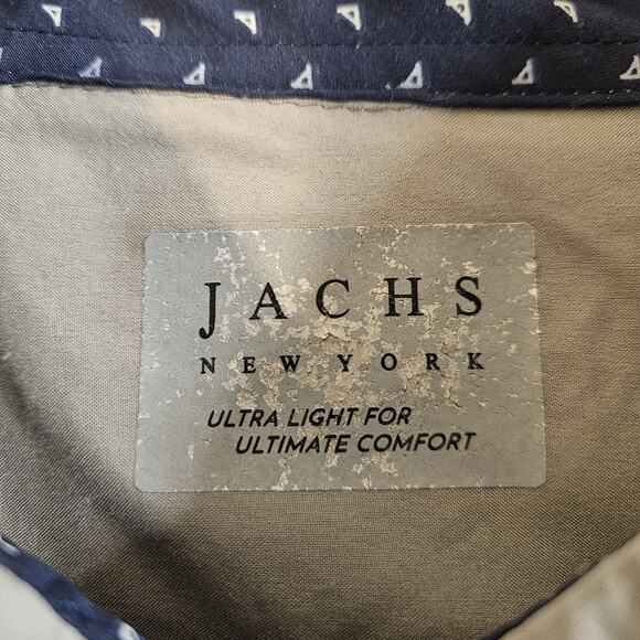 Jachs New York Men's Short Sleeve Shirt Size XL Gray Button Up SS - Picture 3 of 5